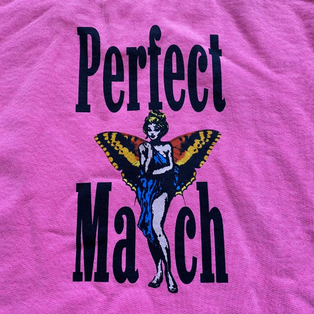 NEW BOYS LIE PERFECT MATCH PINK CREWNECK SWEATSHIRT - ONE SIZE - Picture 5 of 13